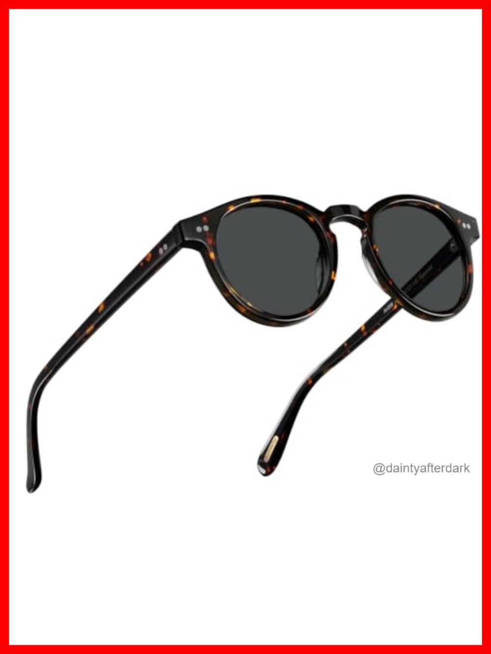 Round Acetate Polarized Sunglasses UV400 Small Face Driving Vacation